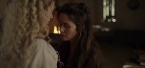 Lesbian Nude Scene with Julia Schlaepfer and Addison Timlin in American Horror Stories